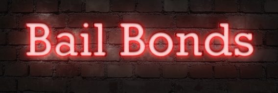 Neon bail bonds sign